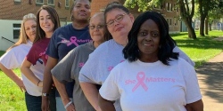 Bacon’s attendance comes as the NFL and the American Cancer Society partner to celebrate October as Breast Cancer Awareness.