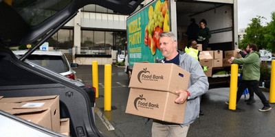  Upstate’s fruit and veggie drive-thru delivers health to patients in need