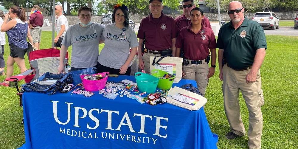 COMMUNITY CONNECTIONS: Upstate’s Inclusive Health Services had a display booth out at the Cazenovia Pride Fest June 19 in celebration of Pride Month. IHS offers an affirming space for primary care to the LGBTQ+ community, including transgender care, regardless of HIV status.