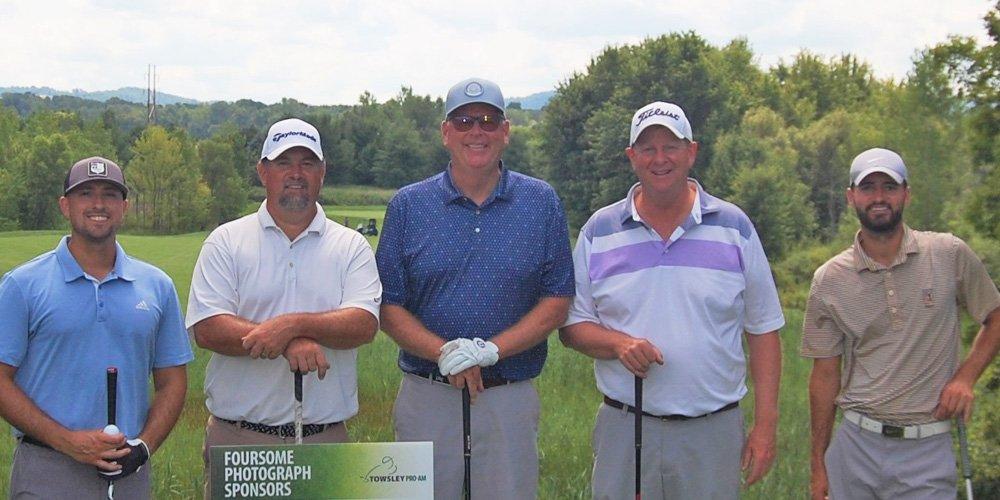 TEE TIME QUINTET: The Towsley Pro-Am to benefit the Upstate Foundation teed off on Aug. 1 at Kaluhyat Golf Course at Turning Stone Resort. The tournament raised a record-breaking $190,000. The team representing C.R. Fletcher posted the lowest score and was the 2022 tournament winner. Team members, from left, are Wesley Burghardt; Dennis Colligan, CNY PGA Pro from Cazenovia Golf Club; Tom Fletcher; Chris Fletcher and Pat O’Donnell. Forty-eight foursomes and 70 other tournament sponsors participated in support of the Child & Adolescent Mental Health Fund held at the Upstate Foundation.