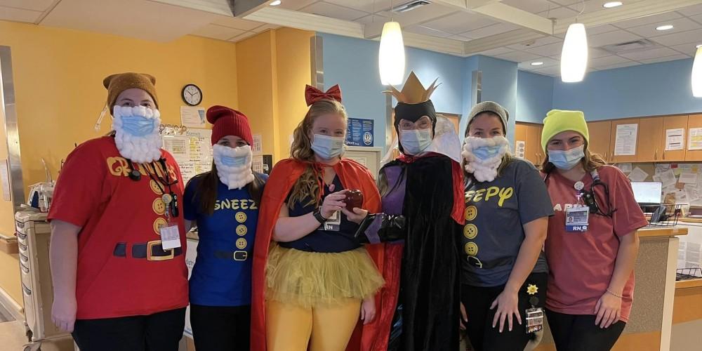 TRICK-O-TREAT: It wasn’t just patients who enjoyed the annual Upstate Golisano Children’s Hospital Halloween parade. Many Upstate employees lined the halls and units to offer up sweets and other treats to the kids.