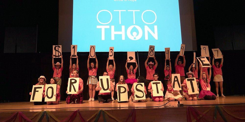 DANCING FOR DOLLARS FOR THE KIDS: Ottothon, Syracuse University’s Dance Marathon, raised more than $103,000 to support various needs related to mental health care for kids at Upstate Golisano Children’s Hospital and clinics. The Upstate Foundation, which has been instrumental in the relationship with Ottothon, reports that the SU event, held this year on March 5, has raised more than $1 million in its nine-year history.