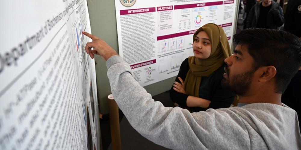 RESEARCH RAPPORT: More than 100 Upstate Medical students participated in the Charles R. Ross Memorial Student Research Day featuring presentations and poster sessions.