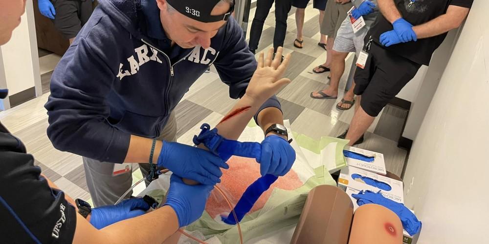  STOP THE BLEED: The Upstate Trauma team provided Stop the Bleed training to crew and band members of O.A.R. and Goo Goo Dolls, when the bands performed in Syracuse last week.