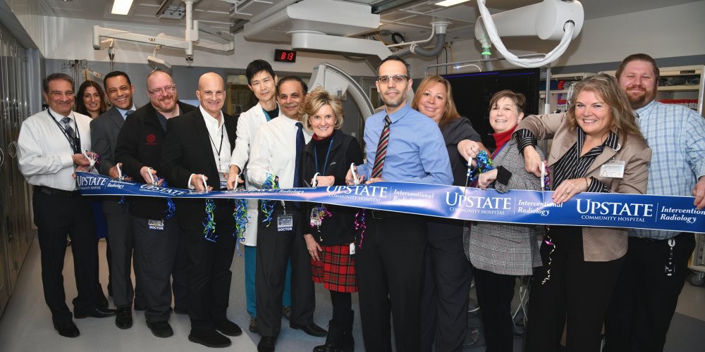 IR SUITE OPENS: The new Interventional Radiology suite at Upstate Community Hospital opens with great fanfare. Located in Room 1330, the suite features a spacious procedure room, control room and an IR recovery area with patient pre-and post-holding bays and a fully integrated patient monitoring system. 