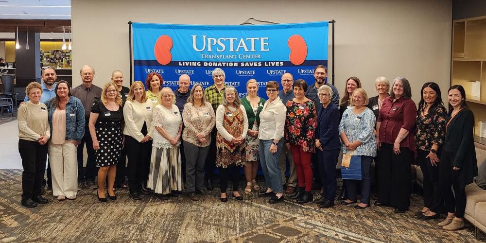 DONORS MAKING A DIFFERENCE: Dozens of kidney donors were honored at Upstate Transplant’s Living Donor Appreciation Luncheon April 5. Donors came from all across New York, including one donor from Portugal. More than 9,000 New Yorkers are waiting for a kidney transplant. April is Nartional Donate Life Month.