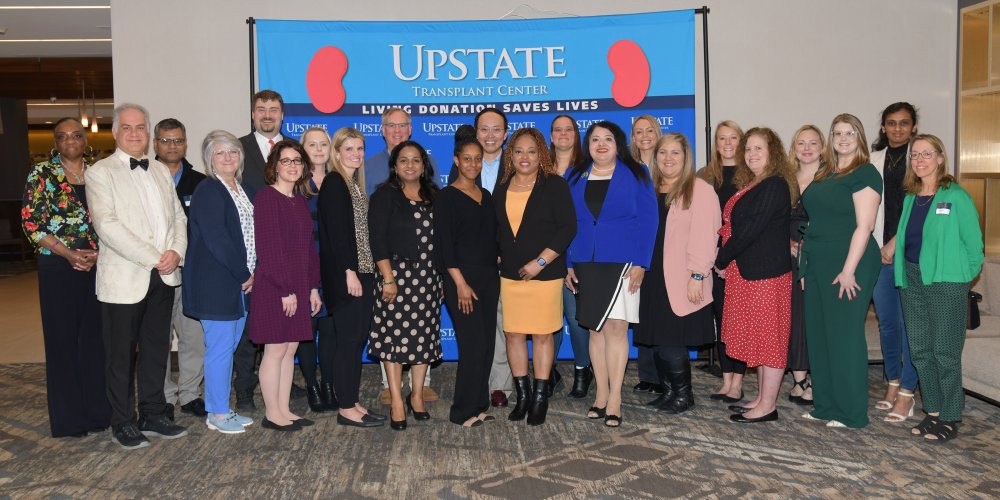 DONOR APPRECIATION: As part of April’s Donate Life Month, the Upstate Transplant Center held its Third Annual Living Donor Appreciation Luncheon at the DoubleTree by Hilton Hotel Syracuse. More than 100 people attended, including 25 kidney donors who were honored for giving of themselves to improve the lives of others.