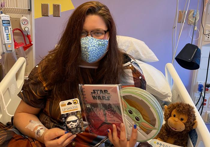 Patients at Upstate Golisano Children’s Hospital were treated to all kinds of great Star Wars Day swag in honor of May the Fourth, thanks to the Upstate Child Life Program. Books, art supplies, toys, hospital gowns, and more were given out room-by-room to kids of all ages. Child life specialists have been marking celebratory days in safe ways throughout the pandemic, to offer a sense of normalcy to pediatric patients.