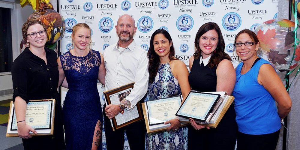 Group photo of Community Service Award recipients