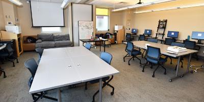 Resident work room in the Children's Hospital
