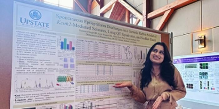Veronica presenting at the 23rd Biomedical Sciences Retreat in Skaneateles, NY