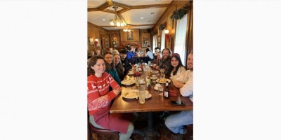 Enjoying dinner with some of the pharm colleagues