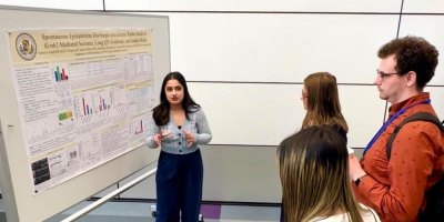 Veronica presents at Accepted Students Day 2024