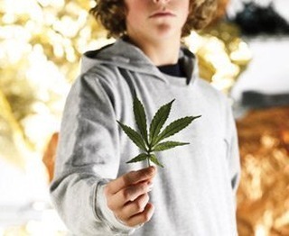 kid with pot leaf