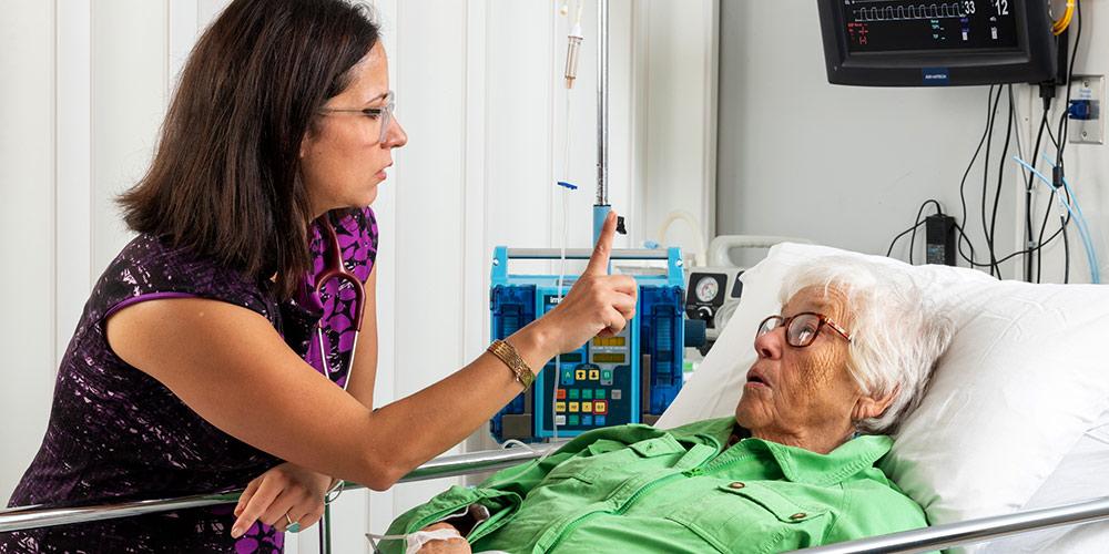 Jeanna Marraffa PHARMD with patient