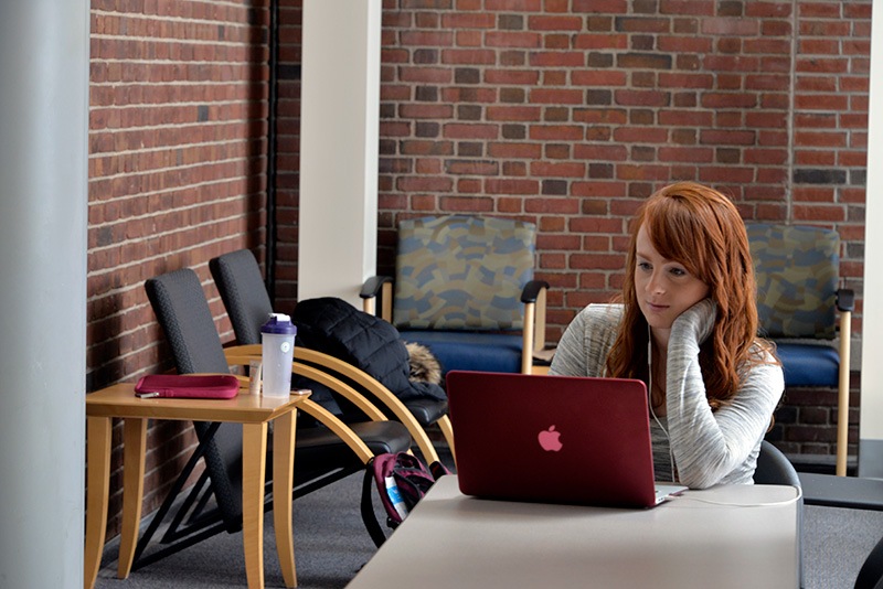 Medical student studying