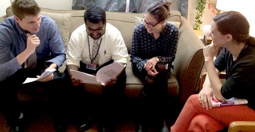 Dr. Dewan using a case-based approach to teach