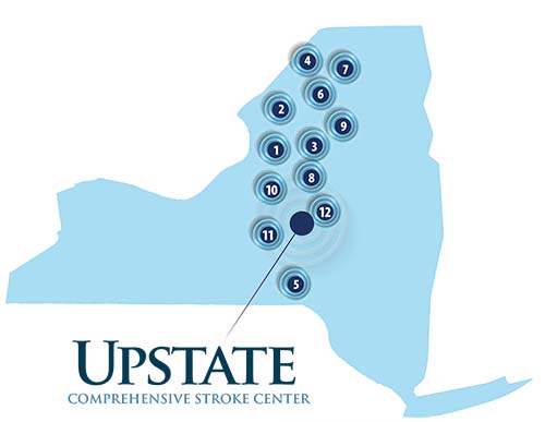Telehealth stroke hospital map 