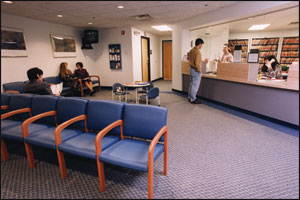 interior of dentist office