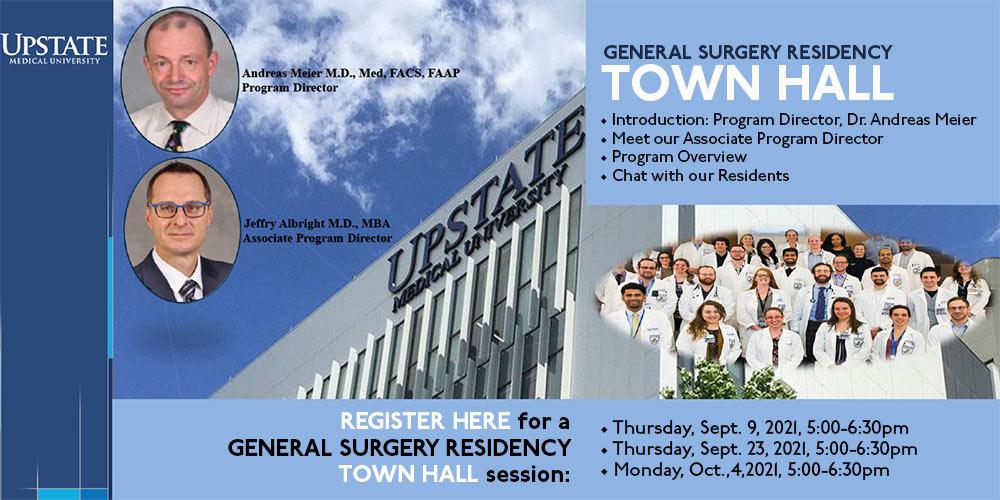 General Surgery Residency Town Hall Invitation