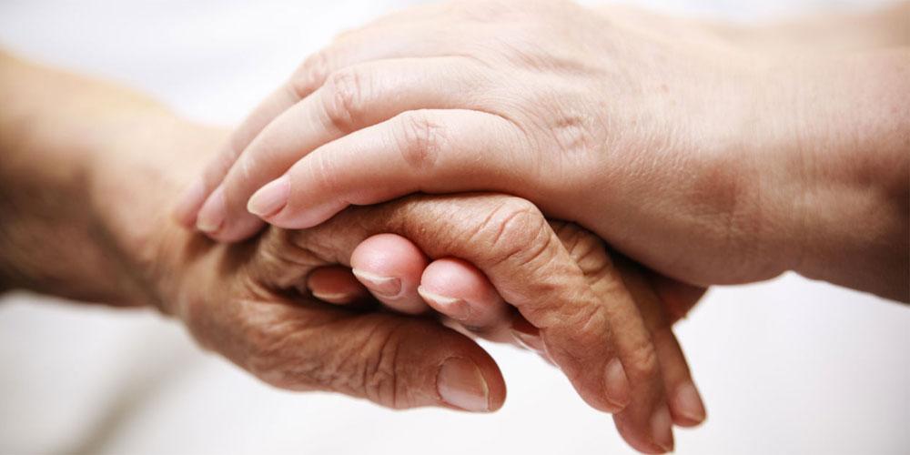 Image of comforting hands