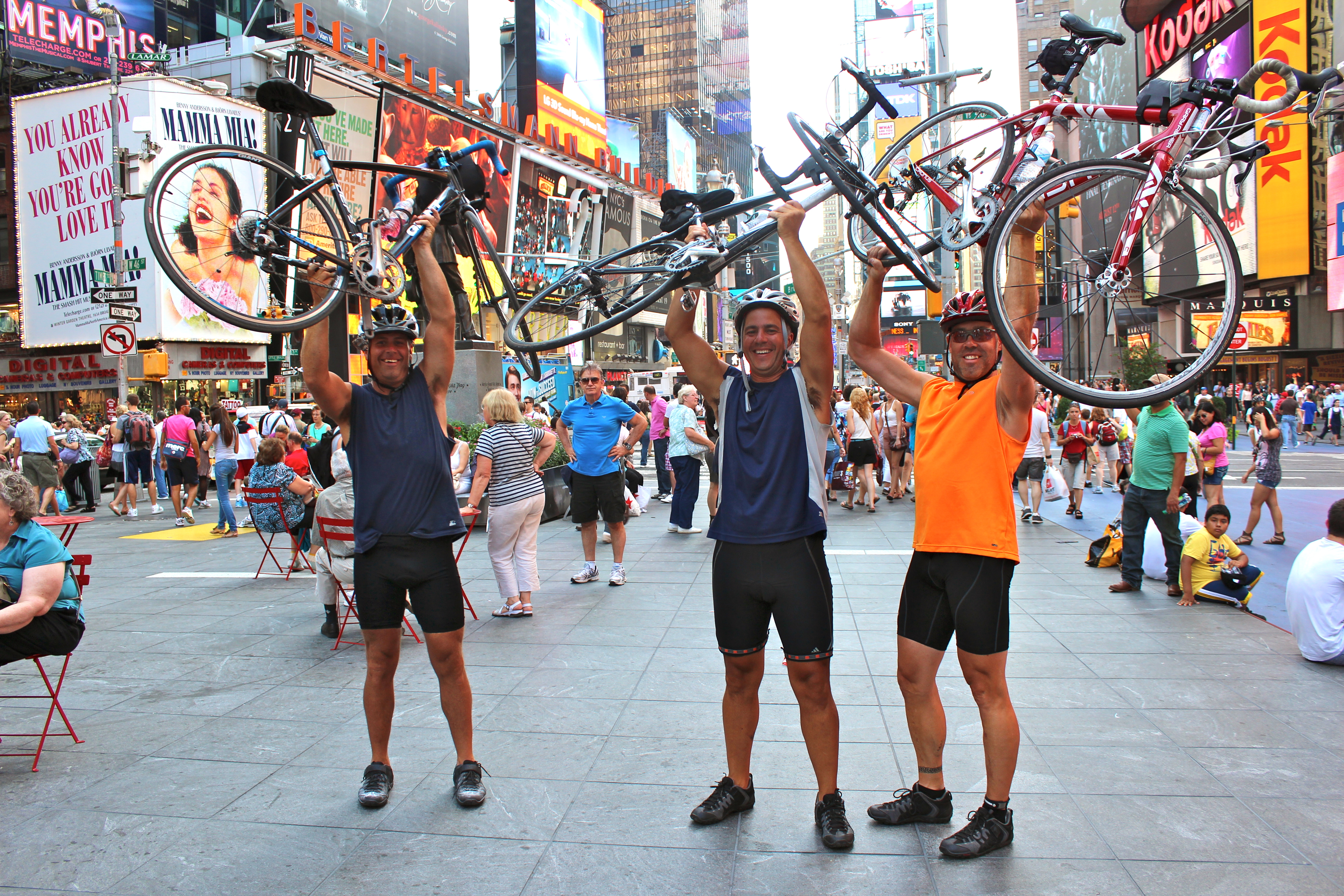 Bikers at Times Square