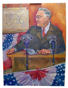 Painting of President Franklin D Roosevelt at Upstate