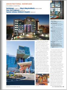 Healthcare Design's 2011 Architectural Showcase features the Upstate Golisano Children's Hospital