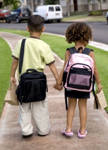 MP900439455 Two kids on way to school