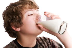 Drinking milk Drinking milk
