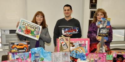 Collected toys en route to Central New York children