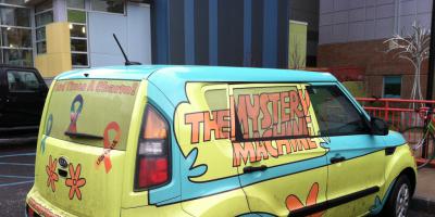 Did you see the Mystery Machine at children's hospital?