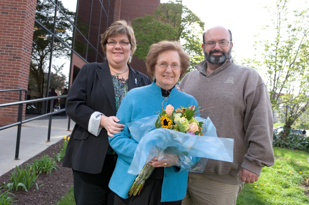 family Eugene White‘s daughter, wife and son. In all, eight of his family members attended Upstate‘s annual cadaver memorial service in April.