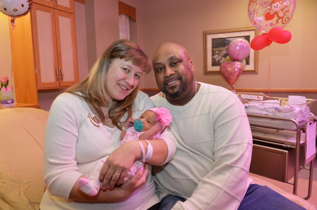 Tamara and James Jacob with their new daughter, Julianna Angel.