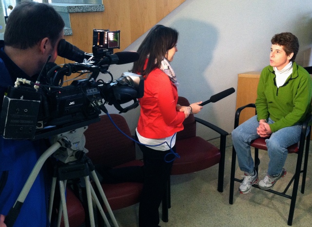NewsChannel 9 interviews Sue Barnes, who has celiac disease, at Upstate University Hospital.