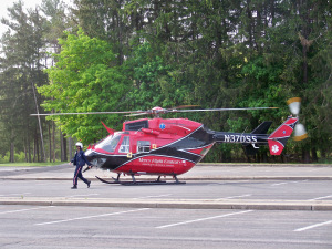 Mercy Flight was available for the photo shoot. Photo by Susan Keeter.