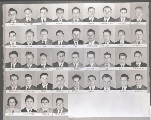 Dr. John Duggan, MD (second row, far left) was the first medical director for the Syracuse VA Medical Center. His son, Dr. David Duggan, MD is currently Upstate's College of Medicine dean and the medical director for Upstate University Hospital.