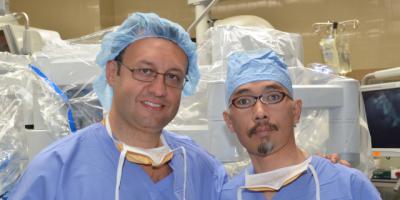 Surgeon from Japan learns robotic skills from chief urologist at Upstate