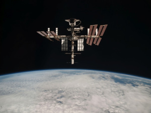 The International Space Station is about the size of a football field, says Dr. Joseph Dervay, MD, a NASA flight surgeon and graduate of Upstate Medical University.