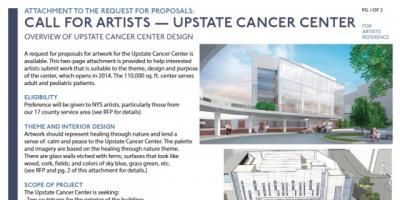 Cancer Center art proposal deadline extended to Friday, Dec. 6