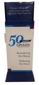 Suggestion boxes are in the hospital lobbies, downtown and community.