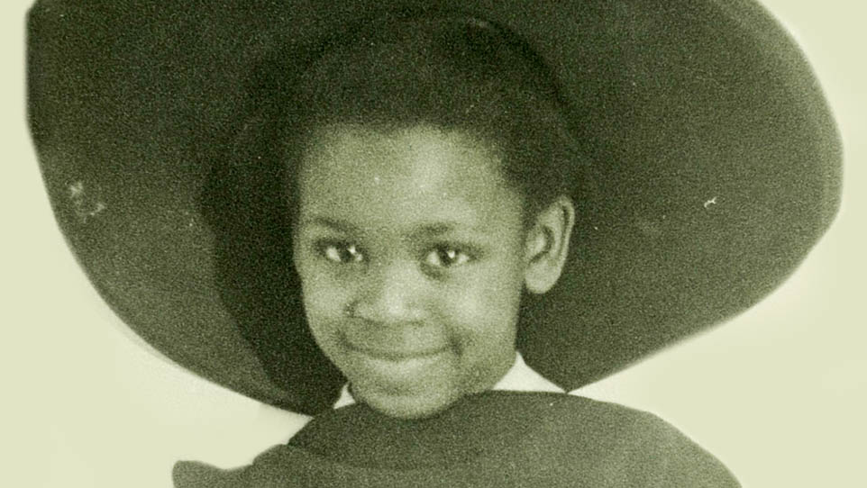 Traci Hinton, in costume for a show at Syracuse's Huntington Family Center. Circa 1960