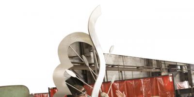 Sculpture, artwork in cancer center reflect outdoors