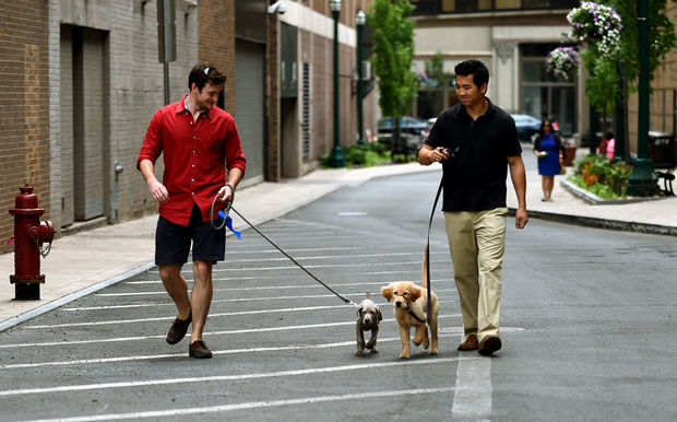 Medical students Connor Policastro and Tim Lentini Photo by Kate Collins, Syracuse.com