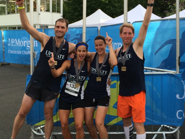 The Upstate team celebrated in London.