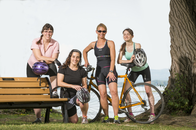 Kimberlee Garver, Catarina Walker, Wendi Burnette and Heather Nelson are members of Upstate's Women's Health Network IronGirl team.