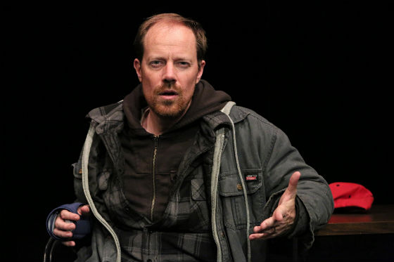Michael Milligan performs a one-man play called Mercy Killers.