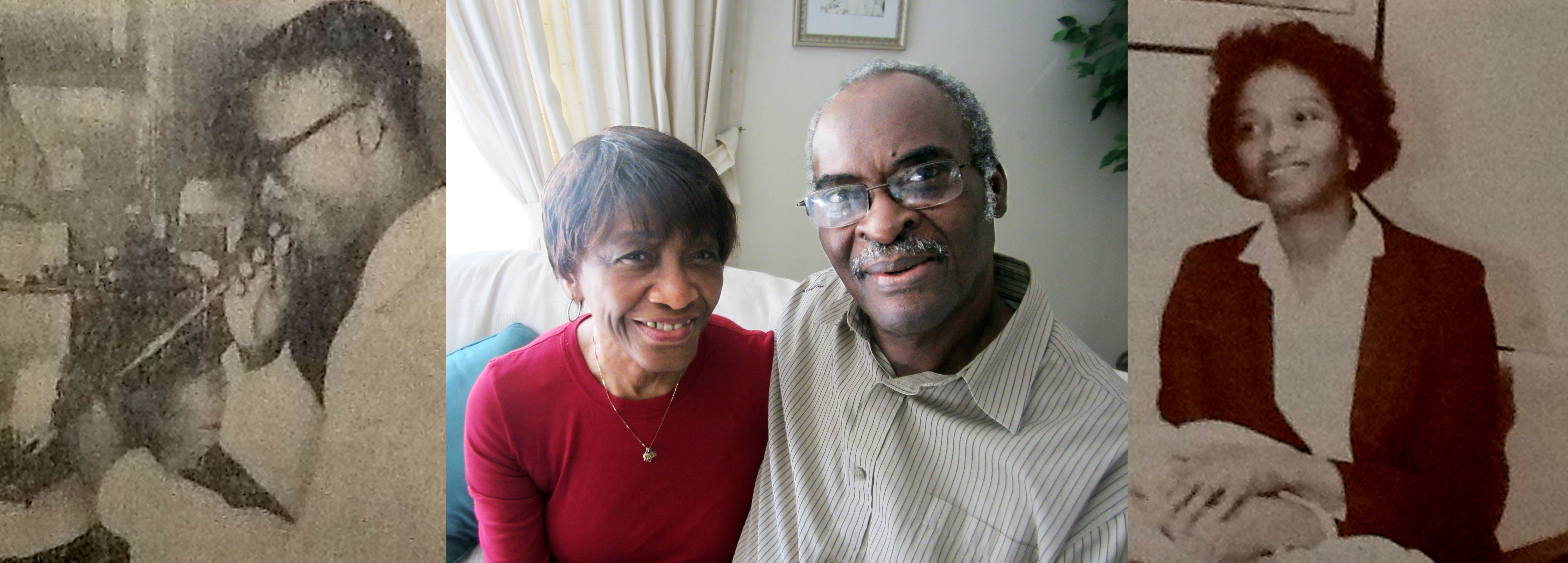 Donell and Shirley Bacon are celebrating their 50th wedding anniversary, the same year that Upstate University Hospital celebrates its 50th anniversary. At left is Donell working in the lab at Upstate, at right is Shirley working as a nurse.