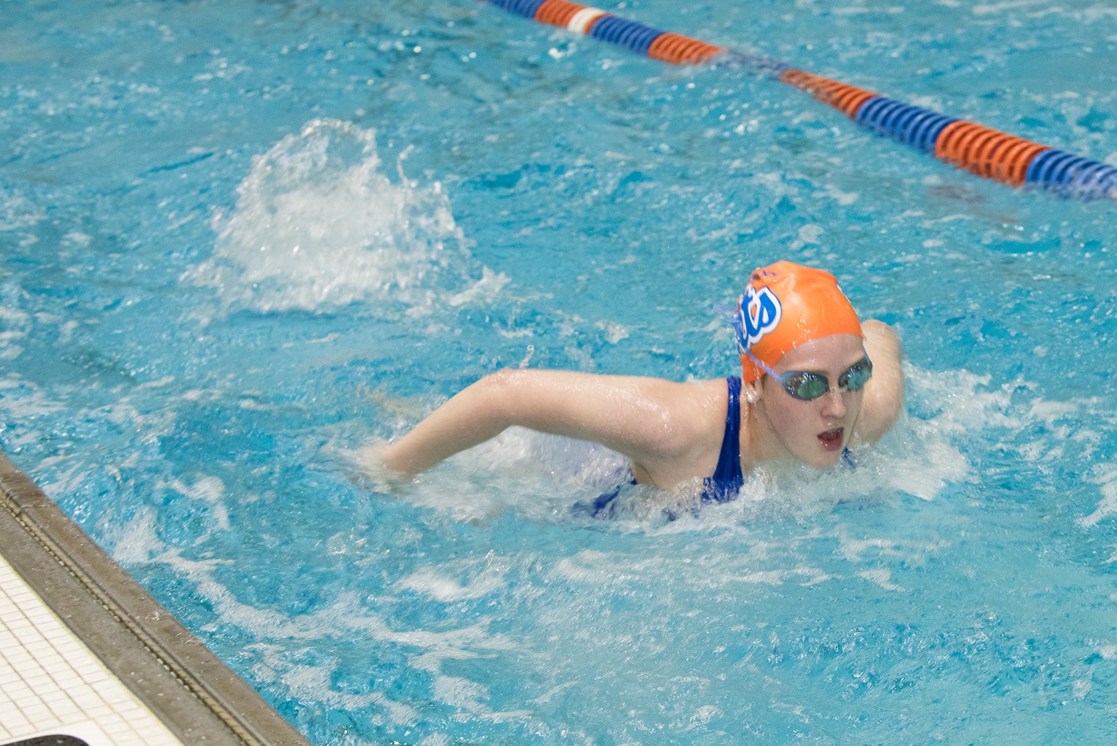 Emily Breclaw took some time off during her cancer treatment but returned to swimming with the Liverpool Jets during her sound round of treatment. (PHOTO BY SUSAN KAHN)