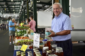 Jack Edgerton of Manlius has a booth at the Central New York Regional Market. Look for him near the middle of the shed marked A, selling honey and other products. (PHOTO BY DEBBIE REXINE)